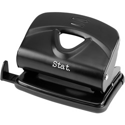 Stat Hole Punch 2 Hole 20 Sheet Capacity Medium  Metal Black