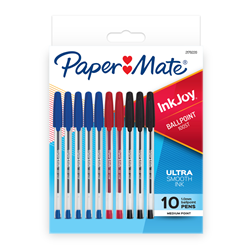 PEN PAPERMATE INKJOY 100 1.0MM FASHION COLS PK10