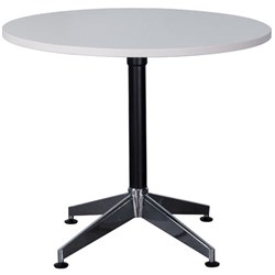 Rapidline Typhoon Round Meeting Table 1200D x 730mmH White Top Black Base