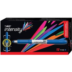 Bic Intensity Permanent Marker Fine Blue Box 12