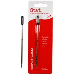 Stat Ballpoint Pen Refill Cross Compatible Fine Black 