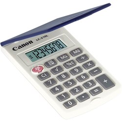 Canon LC210L Pocket Calculator With Hard Cover 8 Digit Blue