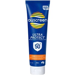 Auscreen Ultra Protect SPF 50+ Sunscreen 100ml Tube 