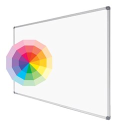 Visionchart Magnetic Custom Printed Planner Whiteboard 900 x 900mm Standard Frame