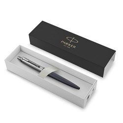 Parker Jotter XL Ballpoint Pen Matte Blue Chrome Trim Blue Refill