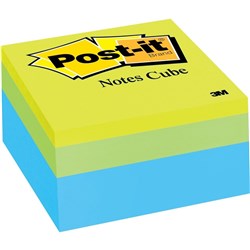 Post-It 2054-PP Memo Cubes 76 x 76mm 400 Sheet Green Wave  