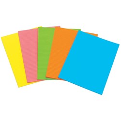 Marbig Writing Pads Fluoro A6 Assorted 40 Leaf Single