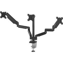Fellowes Platinum Series Triple Monitor Arm Black 