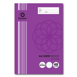 Olympic G104 Grid Book A4 10mm Grid 48 Page  